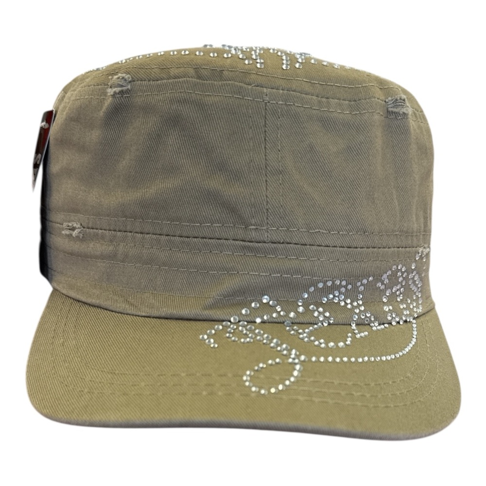 Rhinestone Texas Longhorn Cowgirl Western Hat Bling Cap